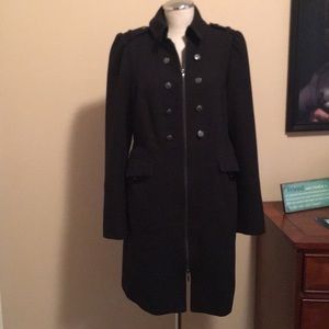 White black market coat